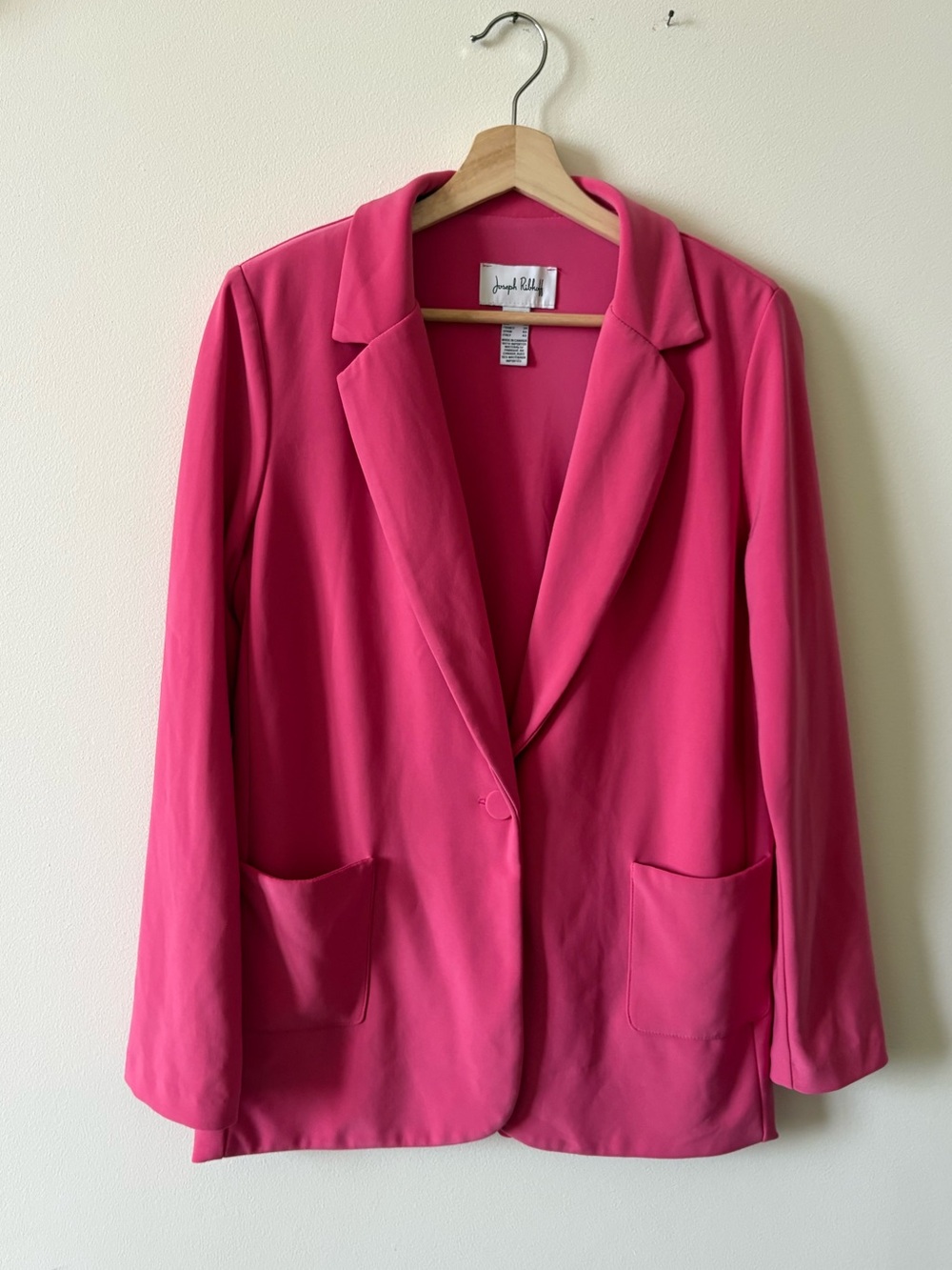 Joseph Ribkoff Vibrant Pink Single-Button Blazer